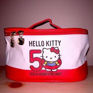 New Sanrio Hello Kitty 50th Anniversary Cosmetic Bag
